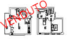  piantina appartamento 3 stanze a Pergine Valsugana (TN) 
